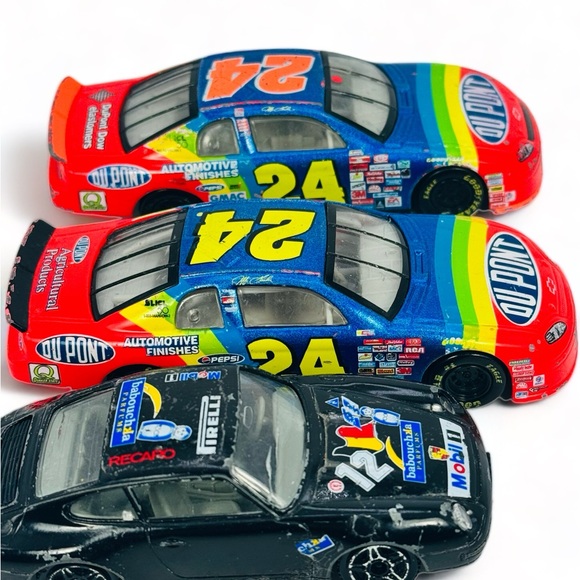 VTG Stock Car Lot Of 3 Jeff Gordon 24 And Burago Porsche 911 AS IS LOOSE - Picture 4 of 10
